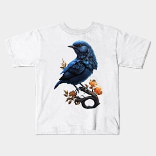 Beautiful Blue Bird Kids T-Shirt